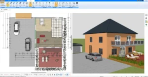 Erstellung des 2D-Grundrisses im Plan7Architekt