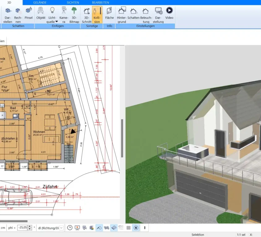 Fotorealistische 3D-Visualisierung eines Wohnraums – so könnte Ihre Wohnung mit Plan7Architekt aussehen