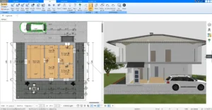 Grundriss-Erstellung im Plan7Architekt – Eine Übersicht der Werkzeuge für die präzise Raumaufteilung und Planung von Türen und Wänden