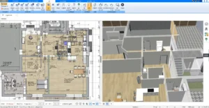 Im Plan7Architekt lässt sich die Ausrichtung des Grundstücks festlegen, sodass alle Himmelsrichtungen präzise berücksichtigt werden können