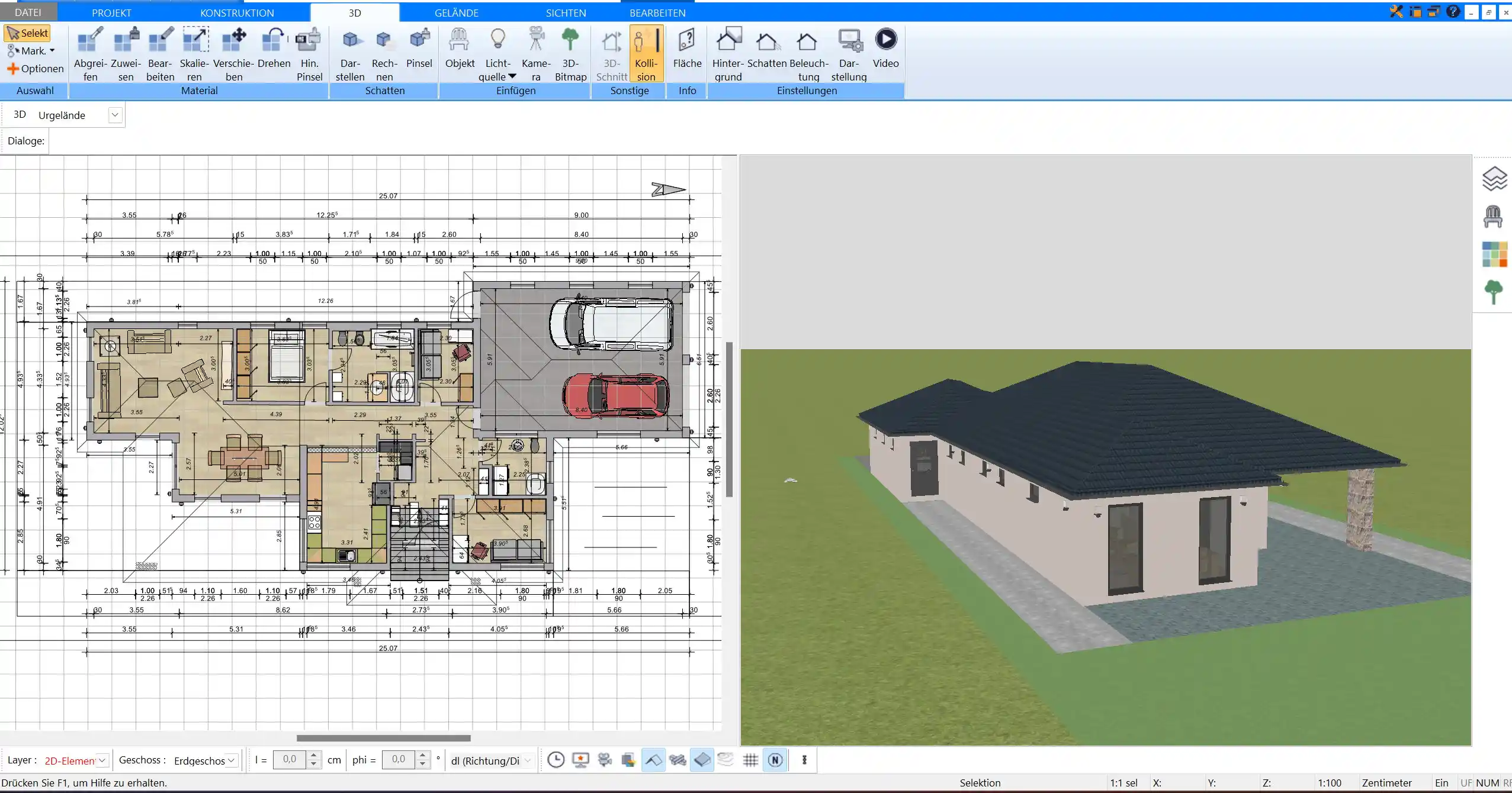 Mit Planungssoftware lassen sich Grundrisse auch selbst erstellen – ideal für eine schnelle und kostengünstige Lösung