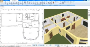 Mit dem Plan7Architekt können Sie die Raummaße exakt eingeben und Wände millimetergenau zeichnen