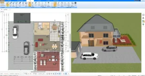 Plan7Architekt ermöglicht präzise und detaillierte Grundrissplanungen, ideal für größere Bauprojekte