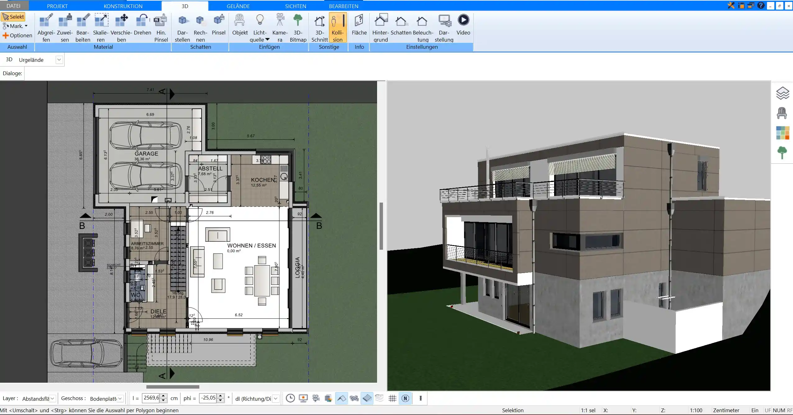 Realistische 3D-Visualisierung eines Hauses im Plan7Architekt – so wird Ihr Entwurf lebendig