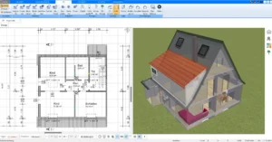 Vorlage für den Grundriss erstellen Nach dem Umwandeln einer PDF-Datei in ein Bild können Sie dieses als Grundlage in Plan7Architekt importieren und nachzeichnen