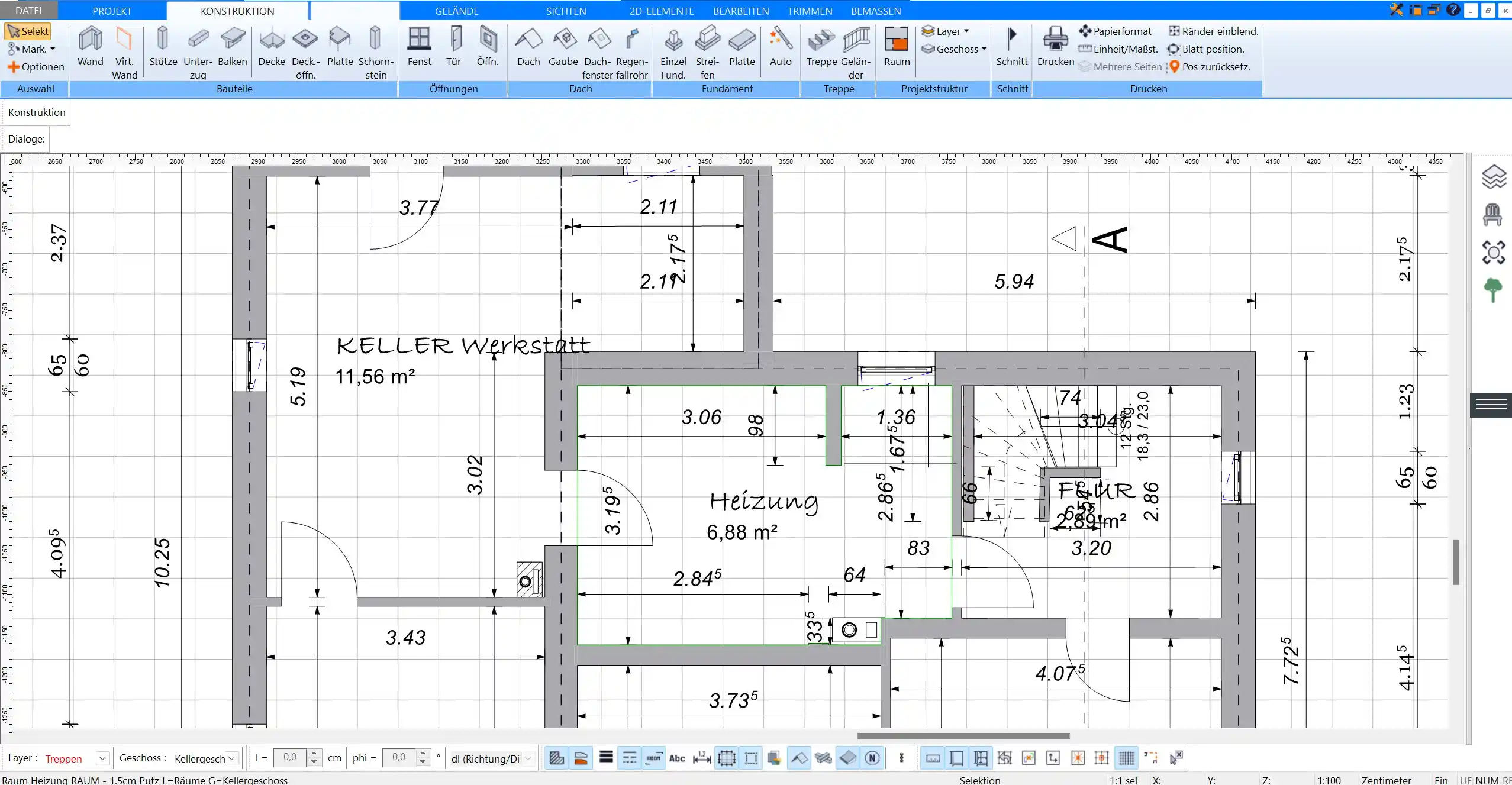 Zeichnen Sie präzise 2D-Grundrisse mit dem Plan7Architekt – schnell und intuitiv