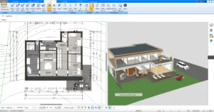 Barrierefreier Grundriss erstellt mit Plan7Architekt