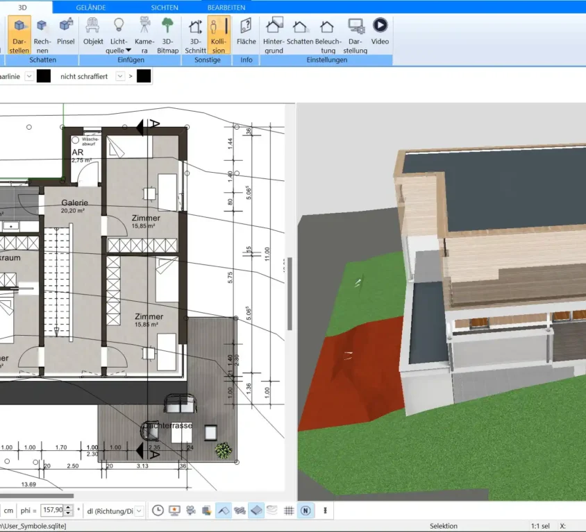 Erstellen eines neuen Projekts im Plan7Architekt