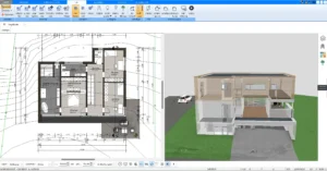 Festlegung von Maßeinheiten, Grundfläche und Raster für eine präzise Planung des Kubus-Haus-Grundrisses