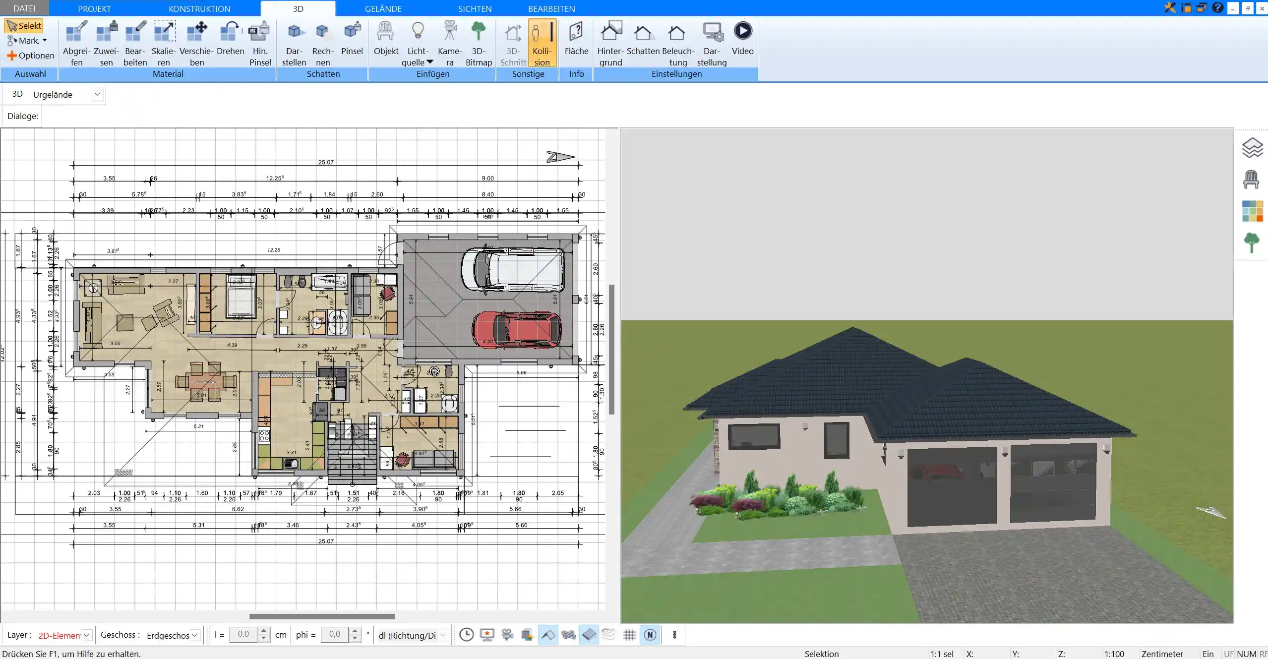 Grundlagen des Ökohaus-Grundrisses in Plan7Architekt