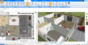 Grundriss eines Massivhauses mit Plan7Architekt erstellt – Präzise Grundrissplanung für optimale Raumnutzung und Stabilität