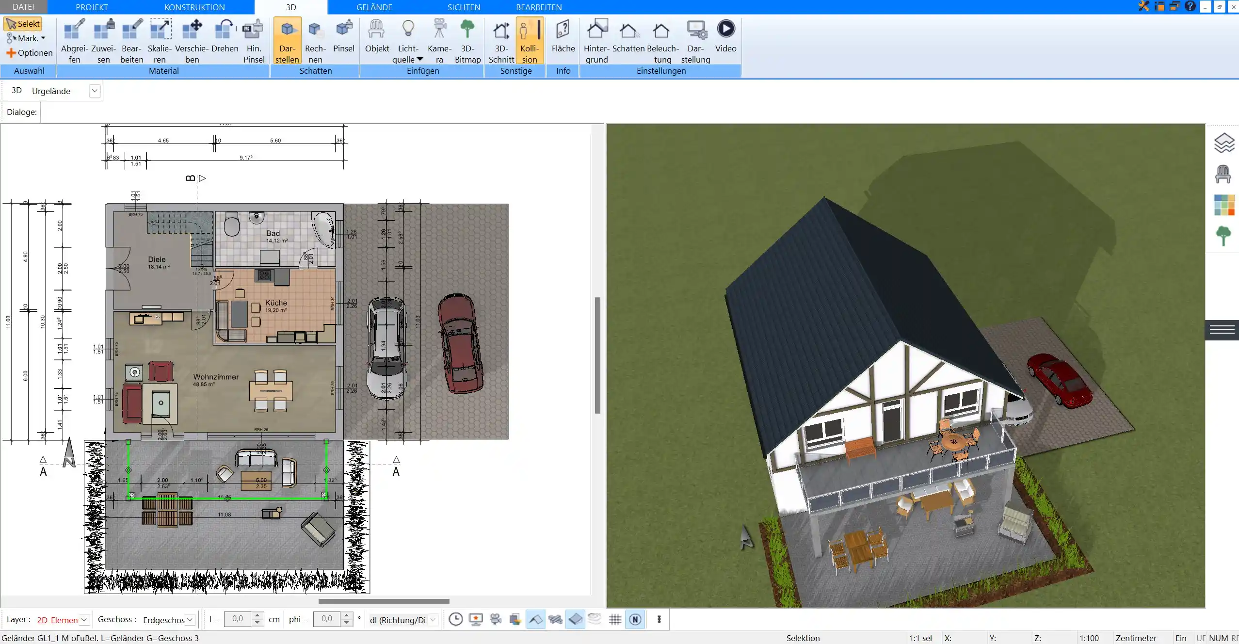 Komplette 3D-Planung eines Singelhauses – von der Idee zur Visualisierung mit Plan7Architekt