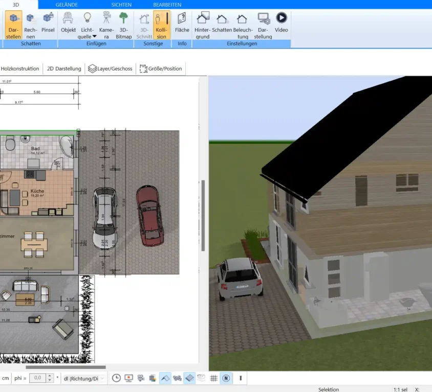 Offene Wohnraumgestaltung mit dem Plan7Architekt