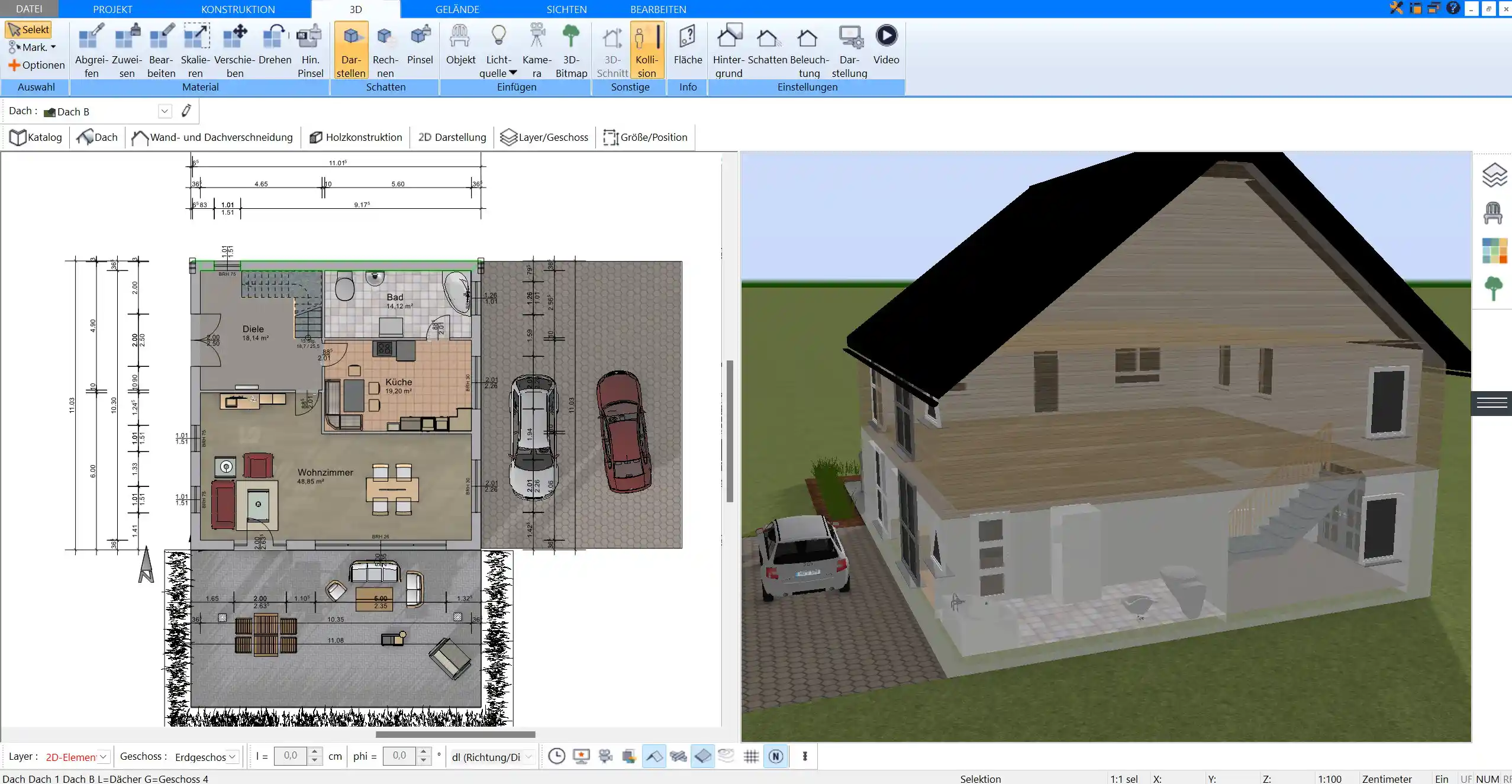 Offene Wohnraumgestaltung mit dem Plan7Architekt