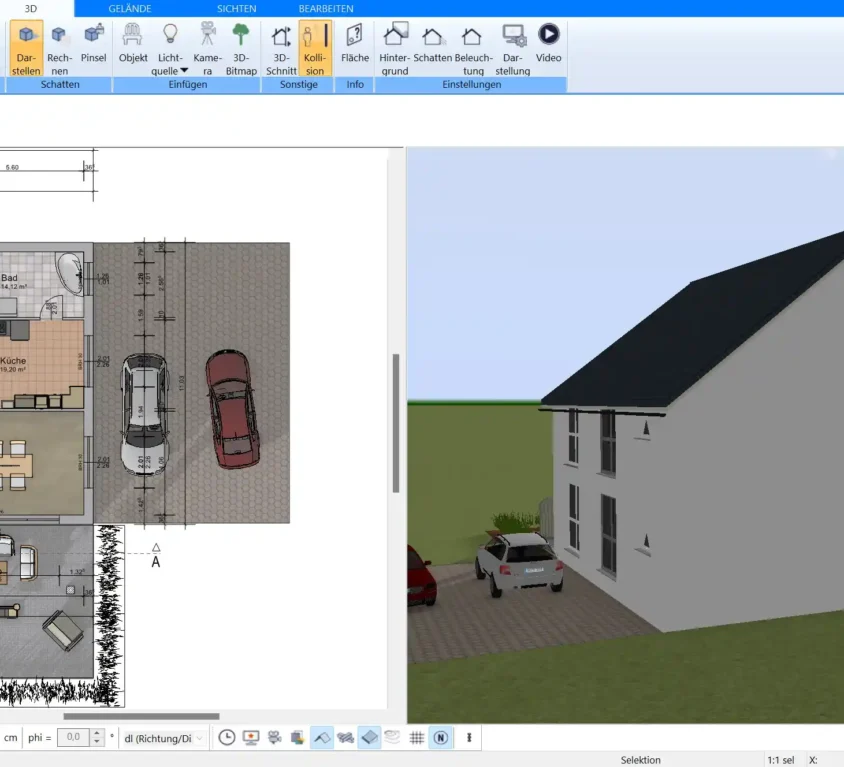 Planung des Landhaus-Grundrisses mit Plan7Architekt