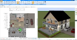 Professionell geplanter Werkstatt-Grundriss Mit Plan7Architekt präzise Arbeitsbereiche definieren