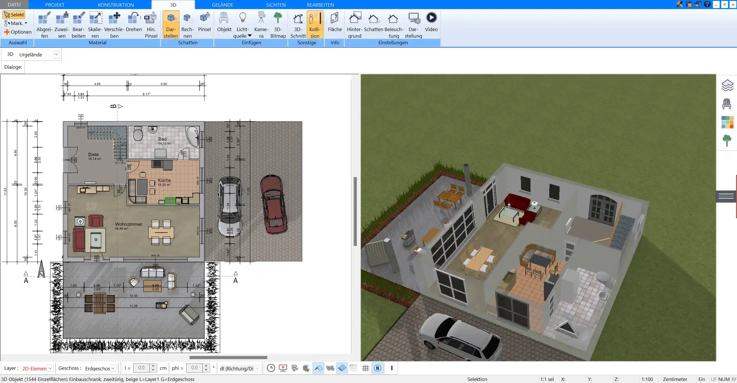 Professionelle Tiny House Grundrisse in 2D und 3D – erstellt mit Plan7Architekt