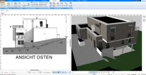 Detaillierter Bausatzhaus-Grundriss, erstellt mit Plan7Architekt