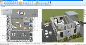 Dieser Grundriss wurde mit dem Plan7Architekt entworfen und zeigt eine energieeffiziente Raumaufteilung