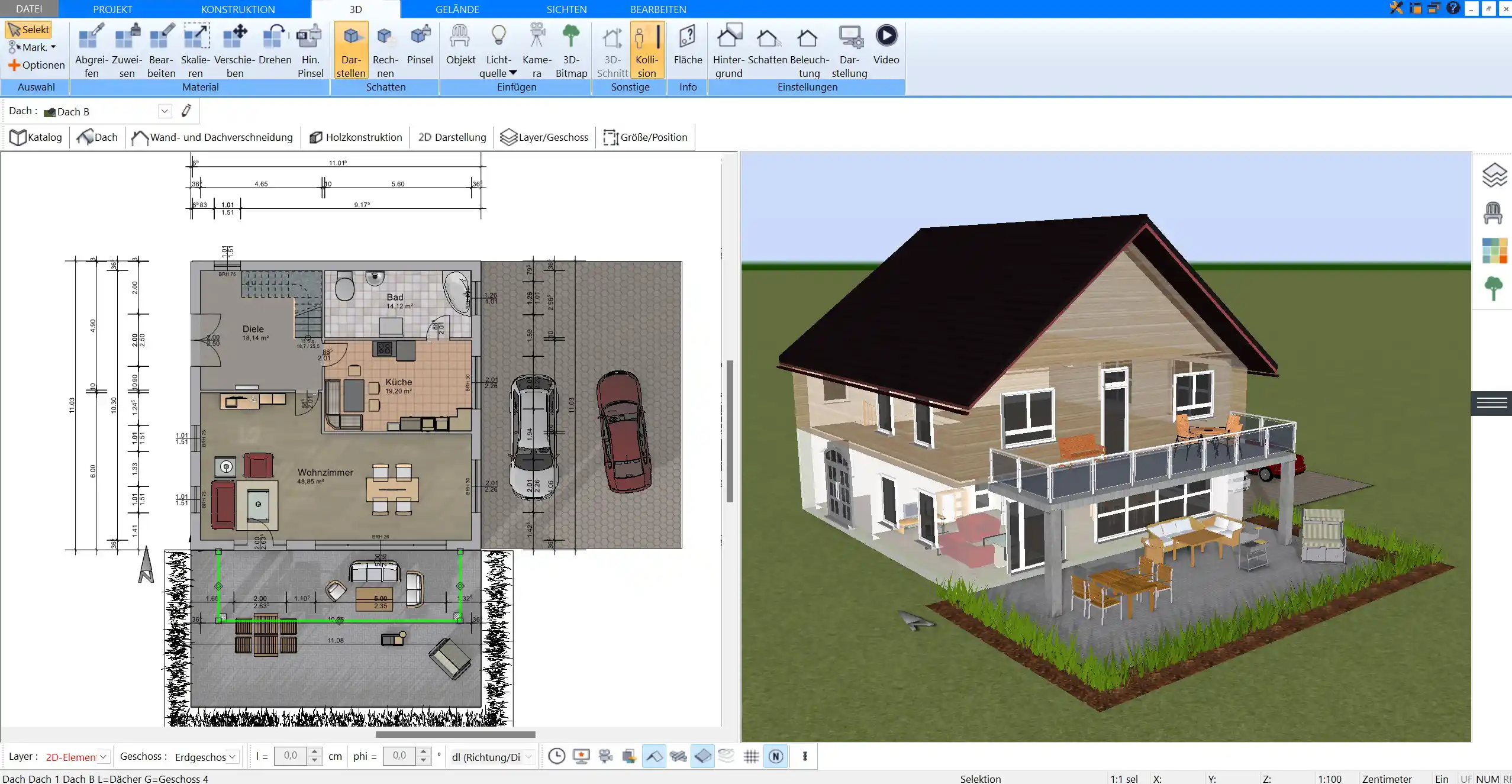 Flexible Raumgestaltung für zukünftige Anpassungen – realisiert mit Plan7Architekt