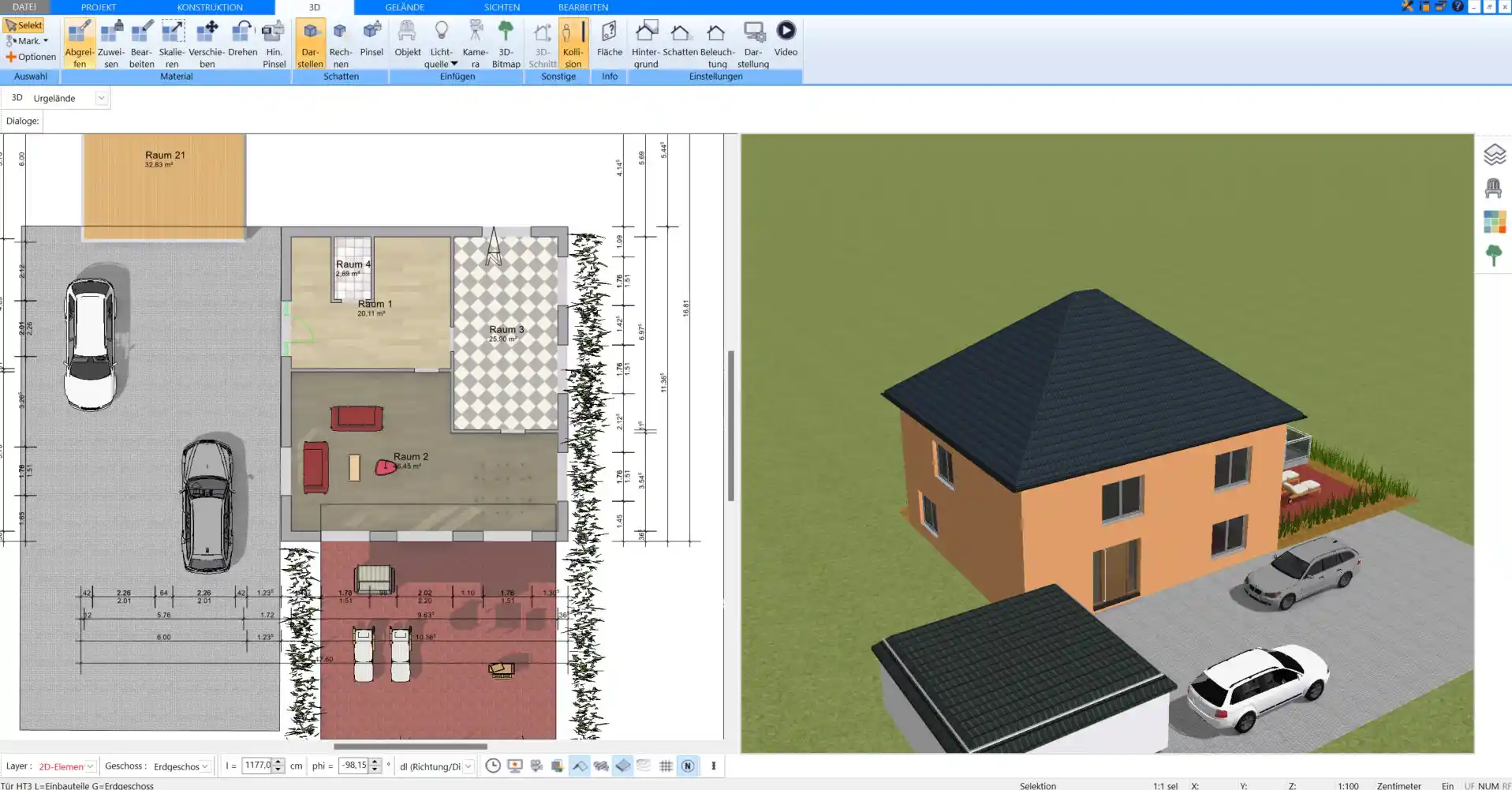 Großzügiger Erker im Kapitänshaus – perfekt geplant mit der Plan7Architekt-Software