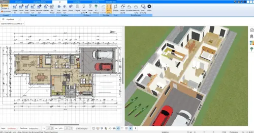 Mehrere Millionen 3D Objekte von Google SketchUp können im Plan7Architekt importiert werden