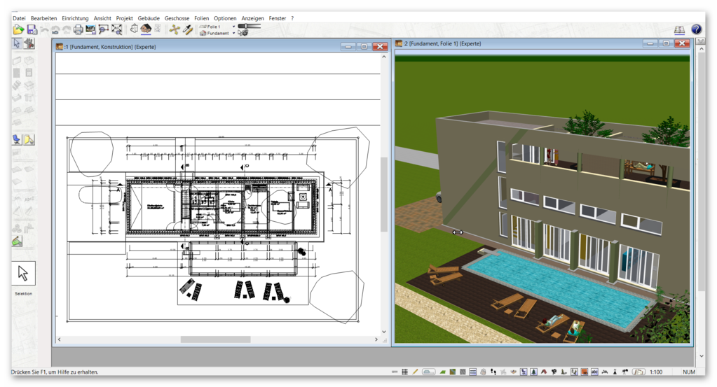 Grundriss selber zeichnen mit Grundrissplaner Software / Programm