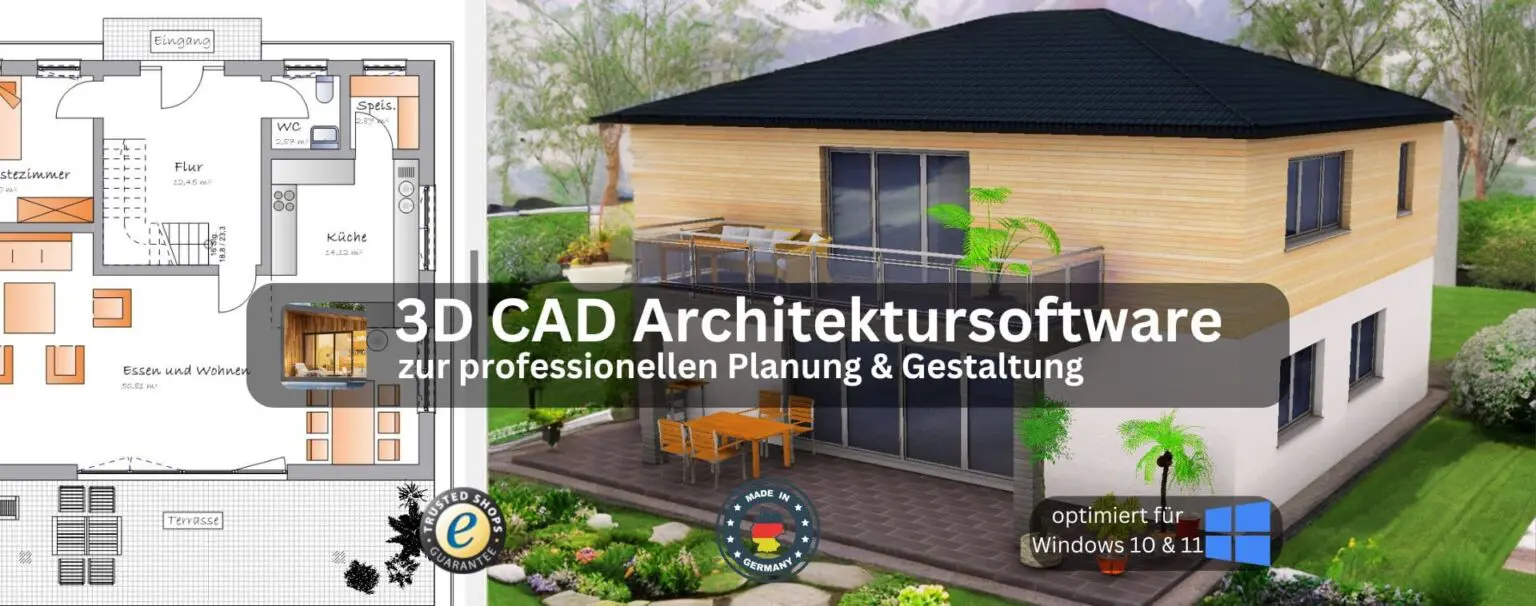3D CAD Hausplaner & Architektur Software / Programm - Plan7Architekt