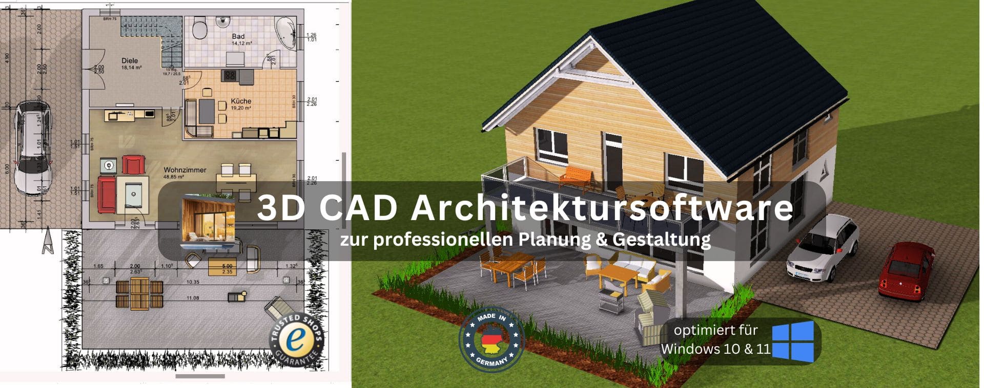 Hausplaner Software Architektursoftware von Plan7Architekt