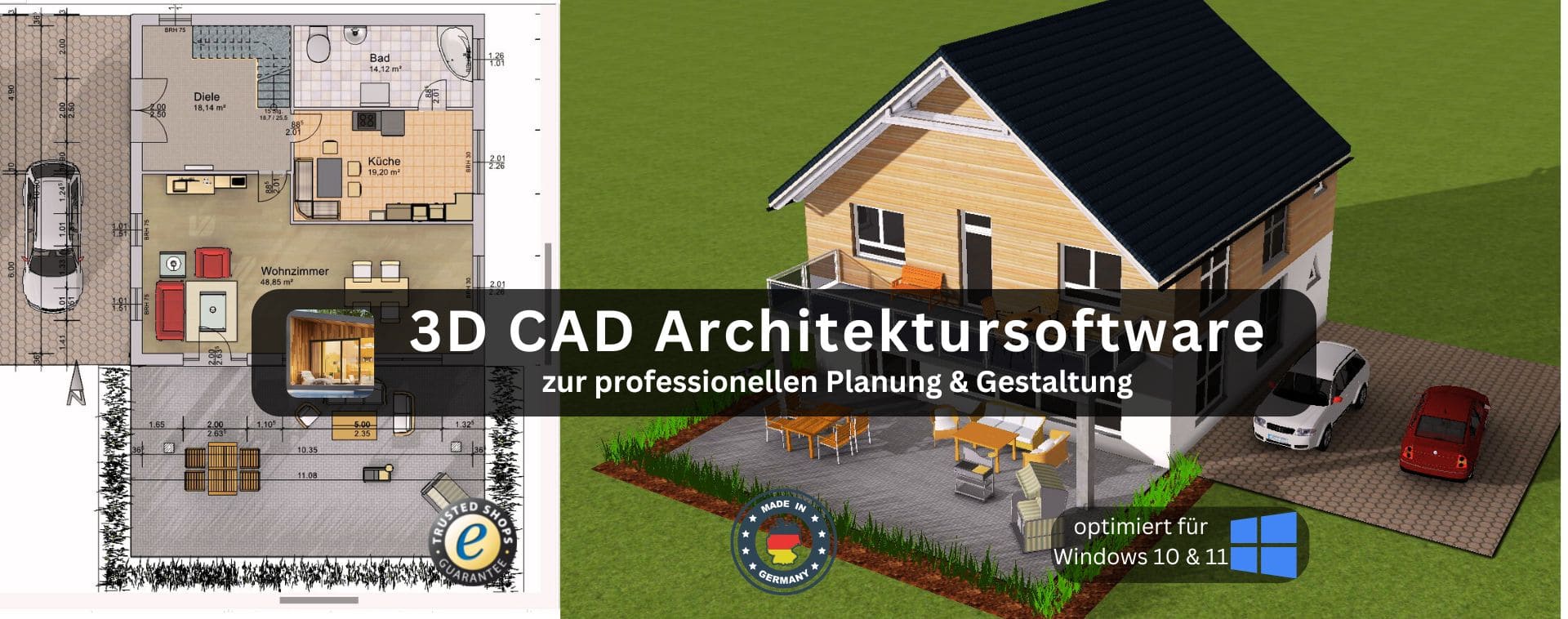 Hausplaner Software Architektursoftware von Plan7Architekt